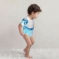 thumbnail image 4 of Yiaed Crystal Clear Water Splash Print Infant Climbing Short Sleeve Onesie One-Piece Baby Bodysuit Clothes 0-12 Months -12 Months, 4 of 6