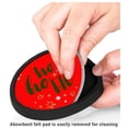 thumbnail image 3 of Silicone Non-Slip Drink Coasters with Removable Printed Absorbent Felt Pad - Set of 4 - Ho Ho Ho, 3 of 3