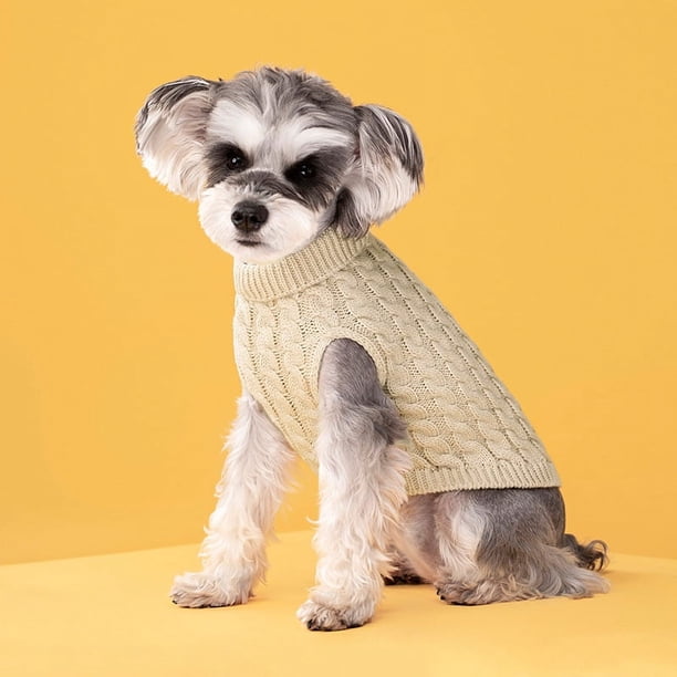 Ropa para mascotas Otoño e Invierno Moda Color Caramelo Suéter Perro Lindo Mascota Color Sólido