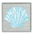 thumbnail image 4 of Stupell Industries Blue Clam Shell Patterned Fish Motif Sea Life Graphic Art Gray Framed Art Print Wall Art, Design by Ziwei Li, 4 of 5
