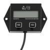 12V LCD Display Tachometer Hour Meter Motorcycle 2&4 Stroke Gasoline Engine
