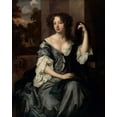 thumbnail image 2 of Lely, Peter 26x32 Gold Ornate Wood Framed with Double Matting Museum Art Print Titled - Portrait of Louise de Keroualle, Duchess of Portsmouth, 2 of 4