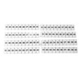 thumbnail image 2 of 100 etiquetas de tiras de marcadores de terminales, etiquetas de marcado, barra de marcado de nailon resistente al calor ZB6 31‑40, 2 of 14