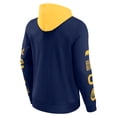 thumbnail image 3 of Men's Fanatics  Navy/Gold Cal Bears Color Block Badge Fleece Pullover Hoodie, 3 of 3