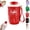 Red, variant on Coffee Vacuum Flask, Double Wall Insulation, Leak Resistant Lid with Handle for Home, Office, Travel and Outdoor Use