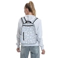 thumbnail image 5 of Yiaed Rabbit Is Eating Carrots Print Lightweight Backpack Travel Backpacks Hiking Daypack for Women Men, 5 of 5