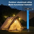 thumbnail image 5 of Aluminum Camping Hammer with Hook, Portable Lightweight Multi-Functional Tent Stake Hammer for Outdoor, 5 of 5