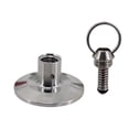 thumbnail image 2 of DimyFew Ball Convert Lid 1.5 Inch Clamp End Cap with Pull Ring PRV Homebrew Cap Pressure Relief Valve Replacement 304 Stainless Steel Fitting Home Brew Connector End Cap Plate DIY Brew 100psiSS, 2 of 8