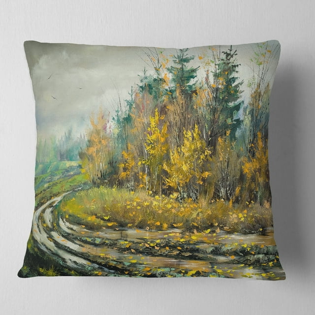 River on a Decline - Coussin Imprimé Paysage - 26x26
