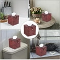 thumbnail image 6 of Tissue Box Square Tissue Holder Seagrass Tissue Box Cover Woven Tissue Box Holder Decorative Tissue Cover for Bathroom Tissue Box Cover Cube for Home Office Table Counter,5.51 x 5.51 x 5.51inch, 6 of 7