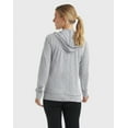 thumbnail image 4 of Hanes Women's Hoodie Lightweight Pockets Slub Jersey Full Zip Sweatshirt Casual, 4 of 11
