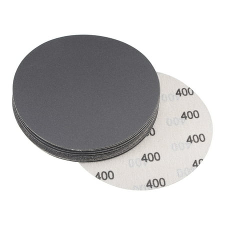 

Uxcell 6 Inch 400 Grit Hook and Loop Wet Dry Usable Silicon Carbide C-Weight Backing Sanding Disc 20Pack
