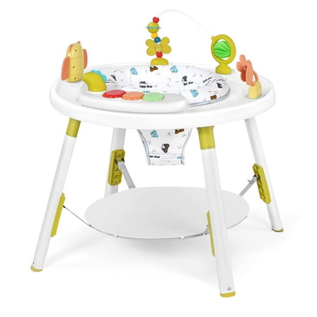 UBRAVOO Baby Activity Center, 3-in-1 Baby Walker with Detachable Toys and 360° Swivel Seat - Ideal for Toddler Development and Entertainment