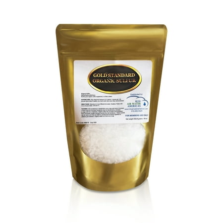- Gold Standard Organic Sulfur Crystals - 1lb - 99.9% Pure MSM Supplement