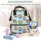 thumbnail image 5 of Fotbe Cute Cartoon Owls 3 Mochila Maternidad - Lona de Sarga Impermeable, Mochila de Pañales de Gran Capacidad con Múltiples Bolsillos y Correas Ajustables, 5 of 6