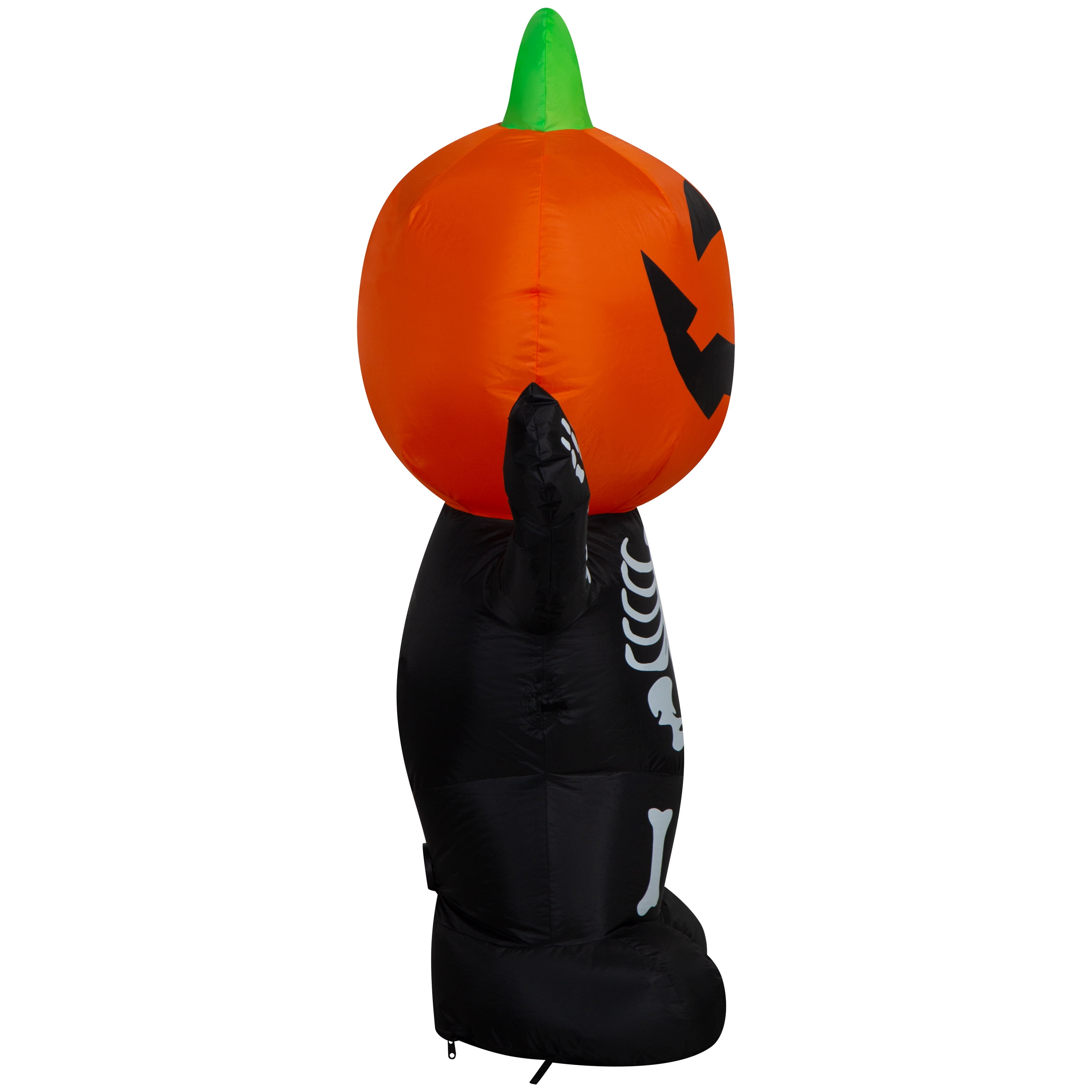 Skeleton Pumpkin Kid Airblown Yard Inflatable, Multicolor, 4', Halloween by Way To Celebrate