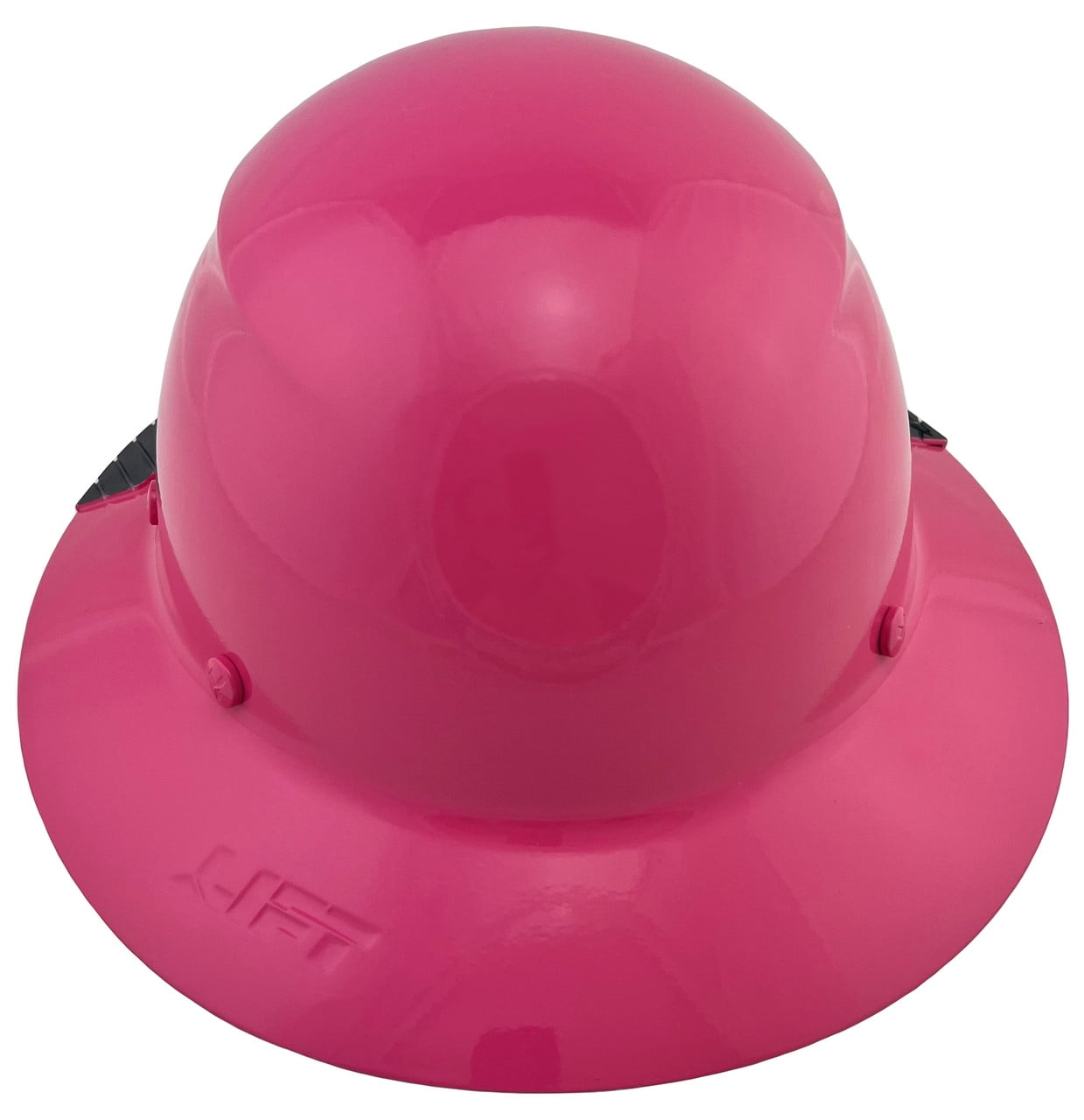 DAX Fiberglass Composite Hard Hat - Full Brim Hot Pink with Tote
