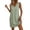 Green, variant on Ankola Womens Summer Cotton Linen V Neck Short Dress Sleeveless Mini Dress Casual Tank Dress Sundress with Pockets