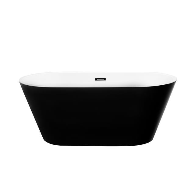 Tina de baño Mykonos blanco y negro