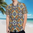 thumbnail image 5 of High Quality Hawaiian Shirts for Men Short Sleeve Aloha Beach Shirt Floral Summer Casual Button Down Shirts Blouses E9S2PK, 5 of 7