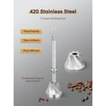 thumbnail image 3 of FOHERE Manual Coffee Grinder, 7-Angle Stainless Steel Conical Burrs, External Adjustment, For All Coffees, 3 of 8