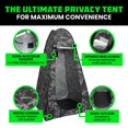 thumbnail image 2 of Rhino USA Tienda de campaña portátil para cambiar privacidad, ducha para acampar al aire libre, inodoro de campamento, refugio contra la lluvia para playa y camping, ligero y resistente, configuración, 2 of 5