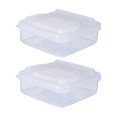 thumbnail image 2 of 2Pcs Storage Box Refrigerator Special Fruit Fresh-Keeping Box - Storage Box Refrigerator Special Scallion Garlic Fruit Crisper Box Household Clamshell Butter Block Packaging Box, By PRYESS, 2 of 5