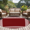 thumbnail image 5 of Red Geometric Large Area Rugs for Bedroom Living Room, Soft Non Slip Carpet Bedside Rug, Country Farm Traditional Chinese Tile Round Floor Cover Kitchen Accent Rug 6' for Dining Room/Office, 5 of 9