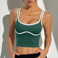 thumbnail image 2 of mgoYE Workout Tank Tops for Women , Racerback Sports Athletic Shirts Camisole Yoga Top(Green,S), 2 of 5