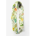 thumbnail image 2 of Bimba Green Leaf Floral Printed Pure Silk Scarf Neck Wrap Summer Hair Bandanas For Women 40 x 80 Inches, 2 of 6