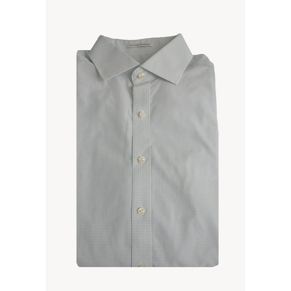 GANT DIAMOND G Men's Blue Check Fitted Spread Collar Shirt 303847 Size 40