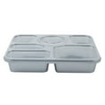thumbnail image 5 of Restaurantware-Futura 50.7 Ounce Meal Prep Containers With Lids, 100 Tamper-Evident To Go Containers - Microwavable, Disposable, Silver Plastic Food Containers With Lids, For Take Out or Lunches, 5 of 11