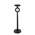 thumbnail image 6 of Modern Metal Pillar Candle Holder - Iron Taper Holder with Minimalist Design - Sturdy & Decorative for Home, Office & Living Room - 17" Black, 6 of 8