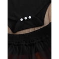 thumbnail image 6 of Bagilaanoe 3pcs Newborn Baby Girls Halloween Outfits Ghost Pumpkin Long Sleeve Romper Tops + Ruffled Shorts + Headband 3M 6M 12M 18M Infant Party Clothes, 6 of 9