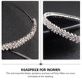 thumbnail image 2 of 1pc Simple Strass Cheveux Bande Bande Coiffure pour les Femmes (Argent), 2 of 5