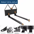 thumbnail image 5 of DWVO 46" Quick Attach Pallet Forks Attachment Skid Steer Forks Tractor 2600 lbs Capacity for Loaders Quick Attach Mount Fork, 5 of 7