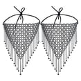 thumbnail image 2 of Here's a refined and professional product description for your **Rhinestone Mesh Face Mask with Tassel Chain**:\n\n \n\n### **2pcs Rhinestone Mesh Face, 2 of 5