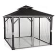 thumbnail image 3 of Abri de jardin en aluminium à toit rigide Hometrends, 3 m x 3,6 m, 3 of 7