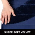 thumbnail image 6 of Smiry Memory Foam Bathroom rugs Toilet mats, U-Shaped Contour Carpet, 20" x 24", Navy Blue, 6 of 8