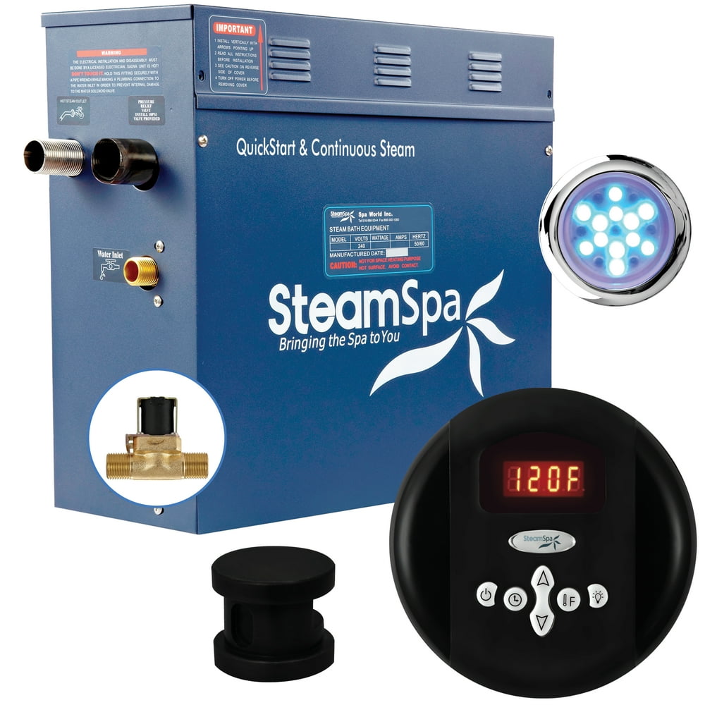 SteamSpa Indulgence 7.5 KW QuickStart AcuSteam Bath Generator Package