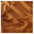thumbnail image 3 of 100% Cotton Waffle Weave Bed Blanket | Yellow Waffle Knit Blanket | Ultra-Soft, All Season Textured Blankets & Throws for Bed, Couch, or Chair (, Bronze), 3 of 6