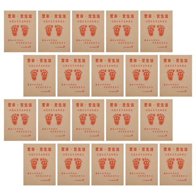 FENGGUIQU 50Ud Protector De Para Autos En Papel Kraft Resistente Y Desechable Para Interior