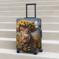 thumbnail image 5 of Travel Luggage Cover Protector - Cute Cow Sunflower Crown A Anti-Scratch Suitcase Covers Fits 18-32 Inch Luggage, 5 of 5