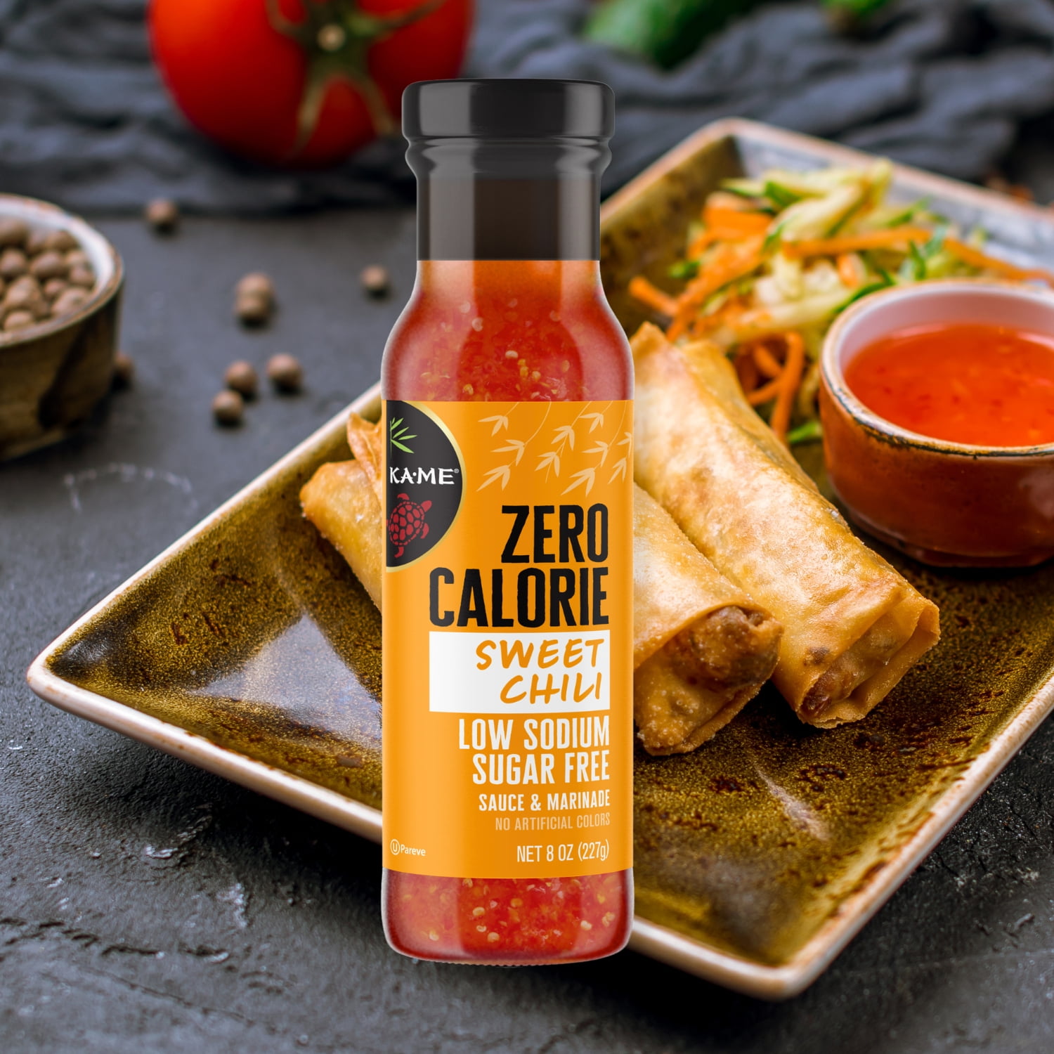 (2 pack) KA-ME Zero Calorie Sugar Free Low Sodium Sweet Chili Sauce and Marinade, 8oz