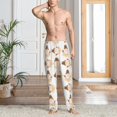 thumbnail image 5 of Vsdgher Cute Bee Gnome Print Mens Pajama Pants Sleep & Lounge Pants, PJ Bottoms With elastic waistb and Pockets, 5 of 5