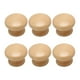 thumbnail image 5 of Tiradores de cajón, pomos de madera para inauguración de la casa, pomos de madera para armarios, tiradores de tocador 6 piezas redondas convexas., 5 of 9