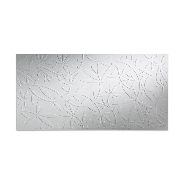 FASÄDE Easy Installation Audrey Matte White Wall Panel (4' x 8' Panel)