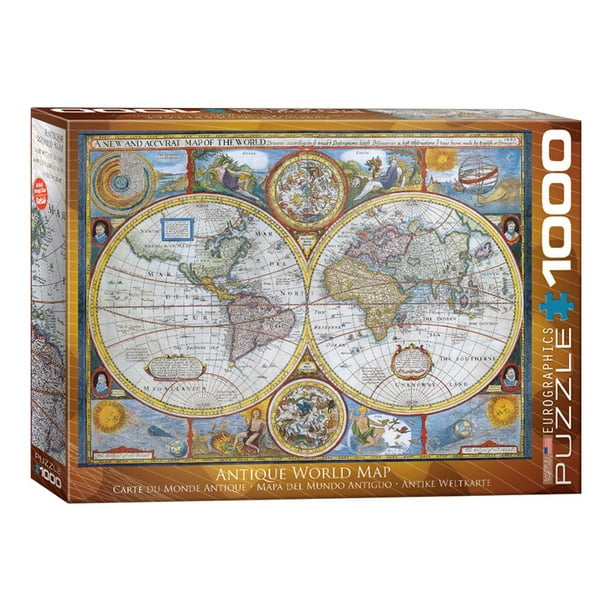 EurographicsPuzzles - une Nouvelle Carte Précise du Monde - puzzle - 1000 Pièces