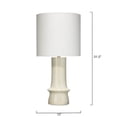 thumbnail image 3 of Jamie Young Co Crest Ceramic Table Lamp in Cream, 3 of 5
