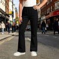 thumbnail image 2 of WERYOUNG School Uniform For Girls Elastic Waist Solid Color Wide Leg Trousers Kids Girls Loose Fit Back To School Pants 2-3 Years, 2 of 5